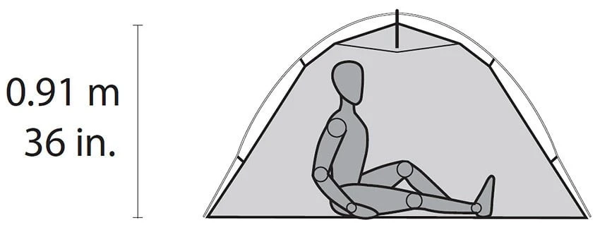 MSR Hubba NX / 1 Persoons Tent - Groen - Afbeelding 4