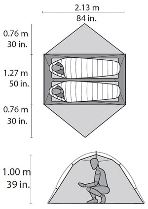 MSR Hubba Hubba NX / 2 Persoons Tent Groen - Afbeelding 3