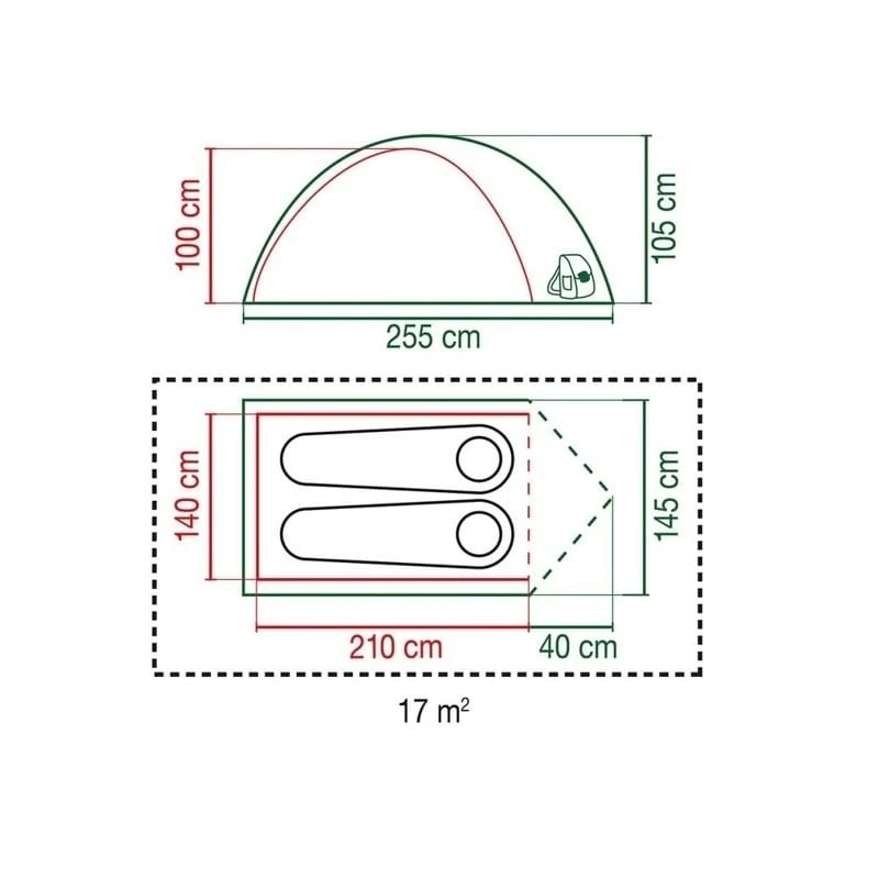 Coleman Kobuk Valley 2 / 2 Persoons Tent - Groen - Afbeelding 3