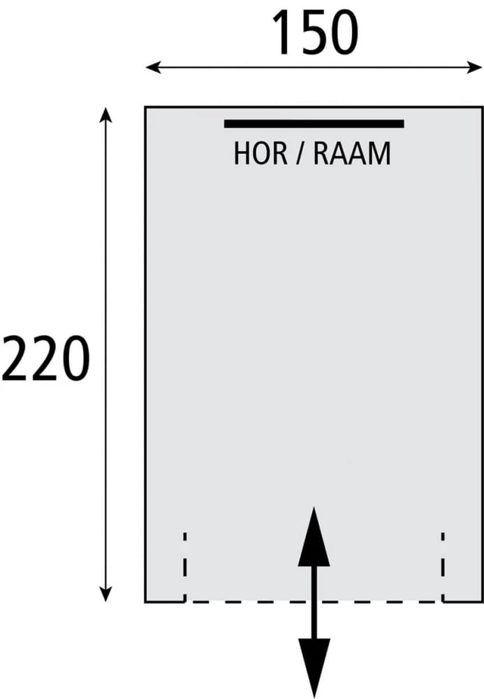 Bardani Faro Schuurtent Grijs - Afbeelding 2