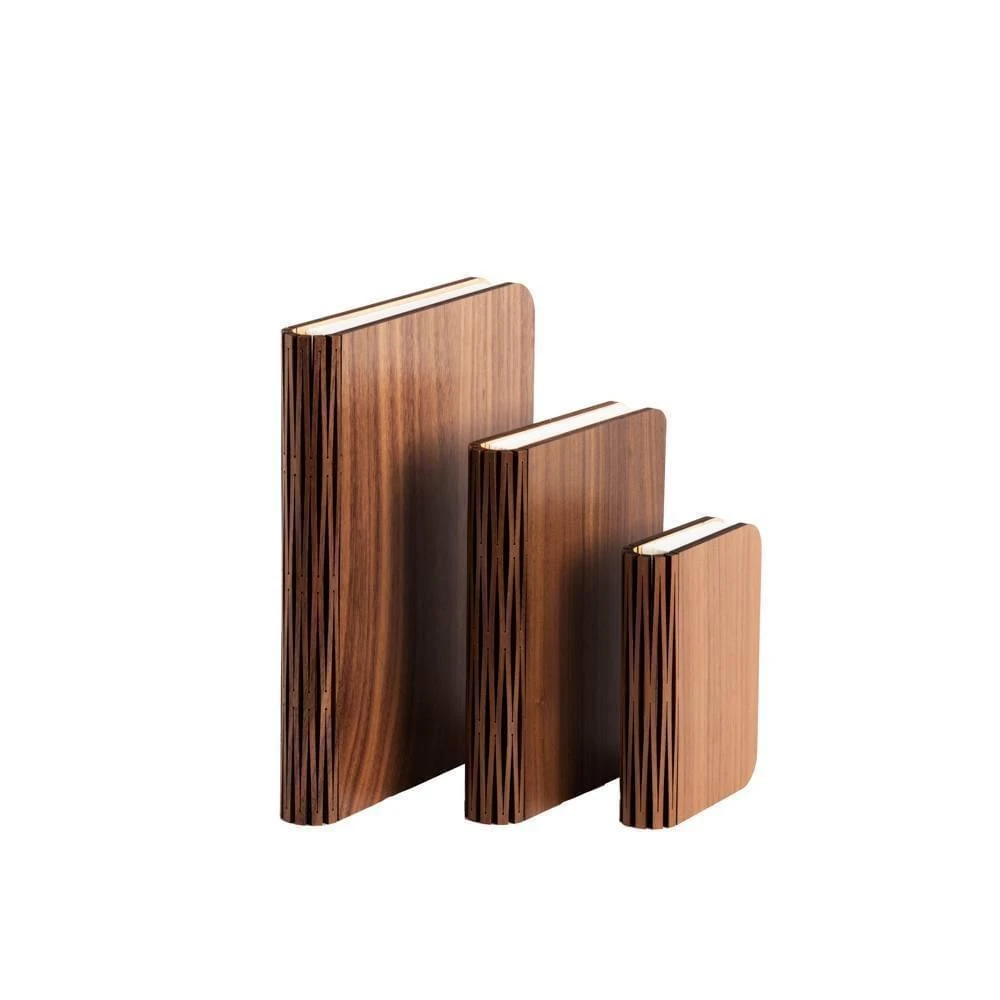 LEDR Boek Lamp Walnut Medium - Afbeelding 3