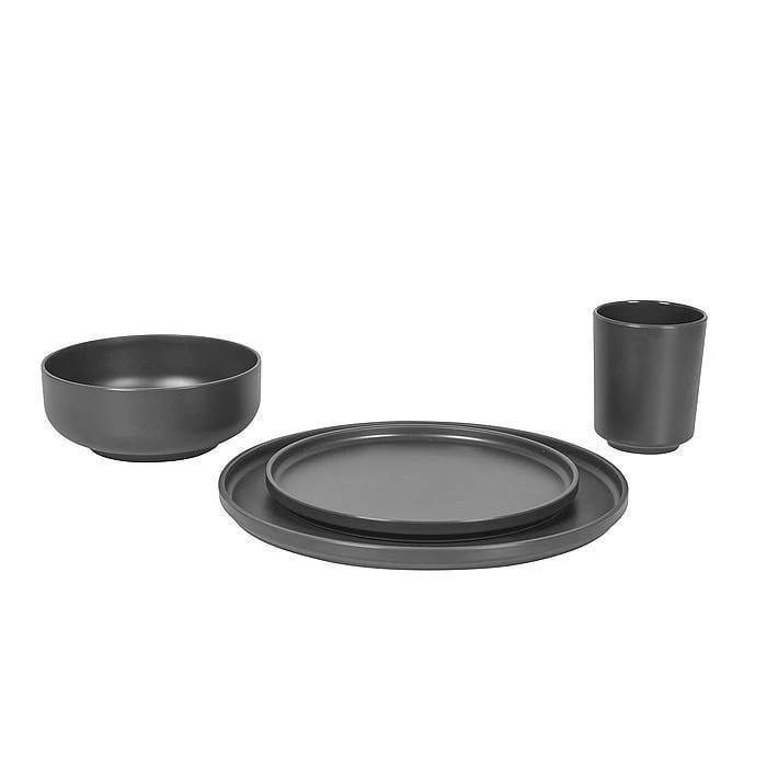 Bo-Camp Patom 16-delige Serviesset Donkergrijs - Afbeelding 4