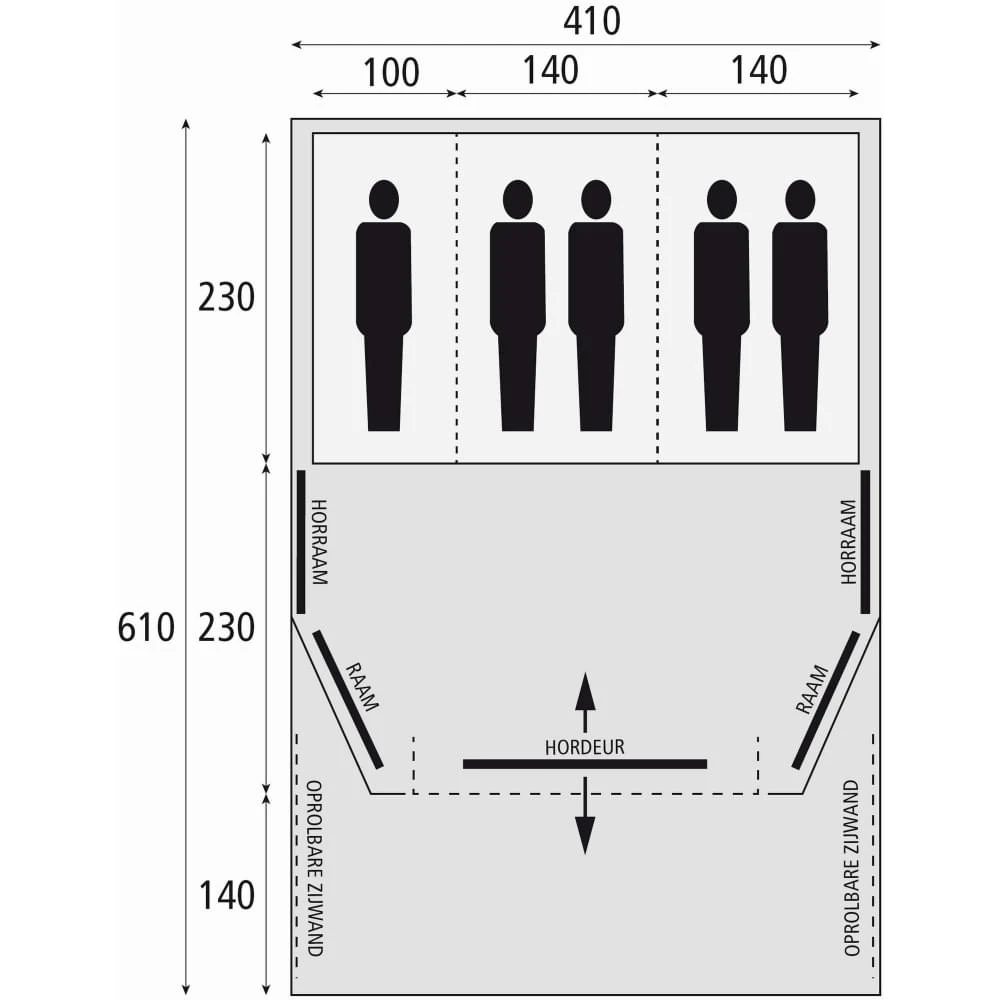 Bardani AirWave 410 DeLuxe TC AIR - 5 Persoons Opblaastent - Afbeelding 4