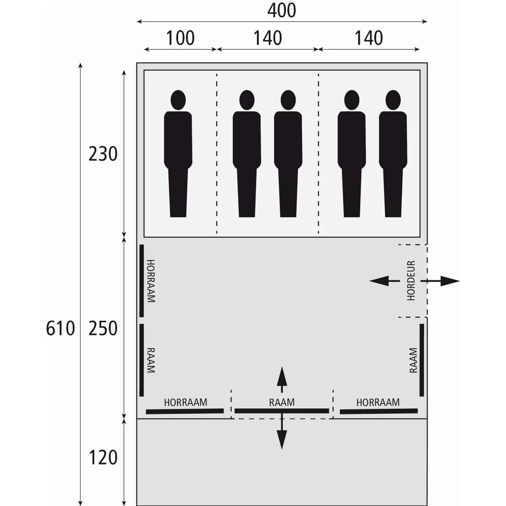 Bardani Spitfire 400 XL RSTC - 5 Persoons Tent - Afbeelding 2