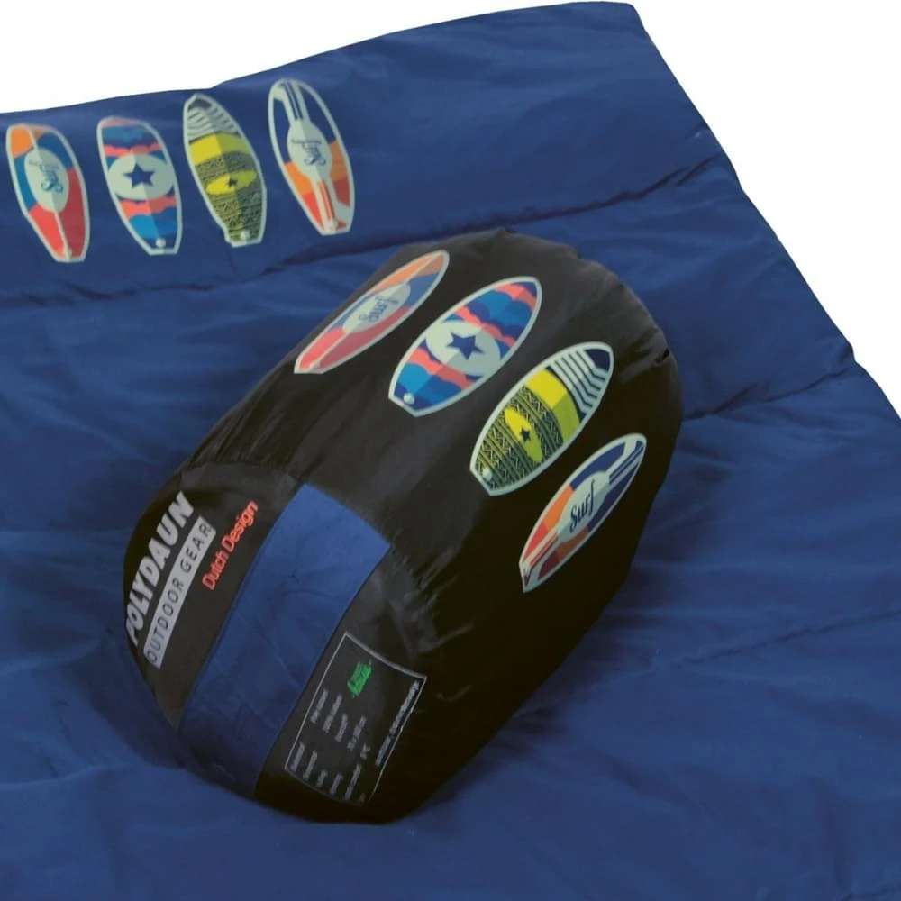 Polydaun Beach House Surfboard Deken Kinderslaapzak Synthetisch Blauw - Afbeelding 4