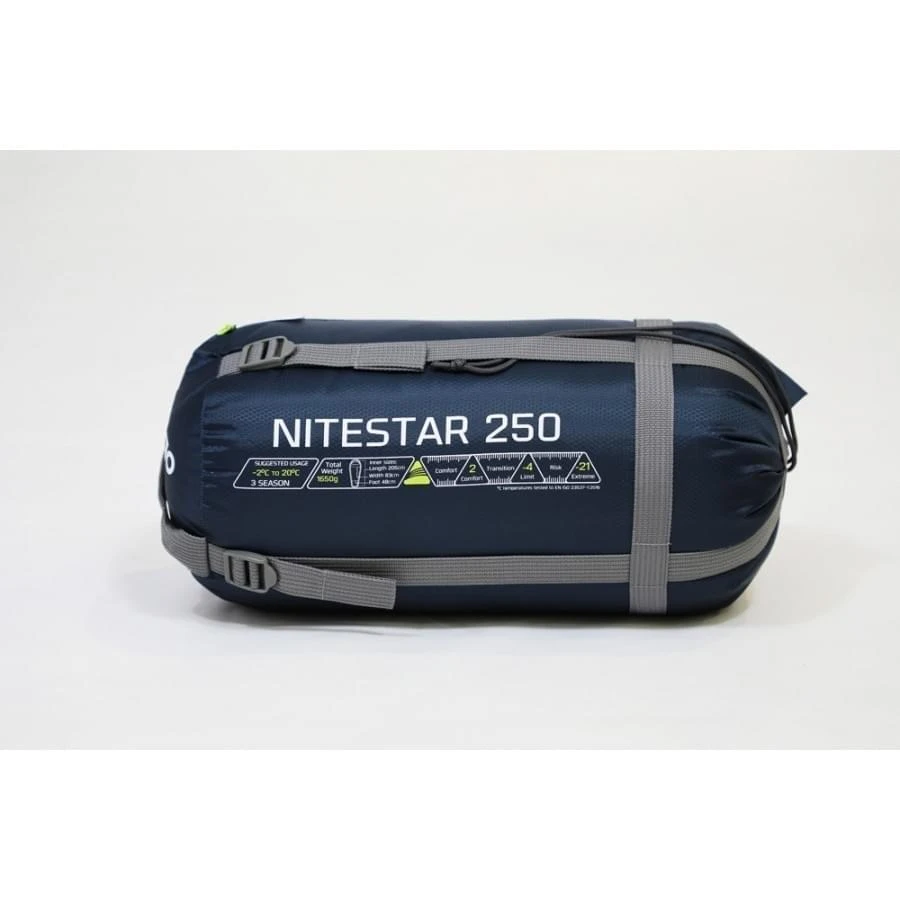 Vango Nitestar Alpha 250 Mummy Slaapzak Synthetisch Blauw - Afbeelding 2