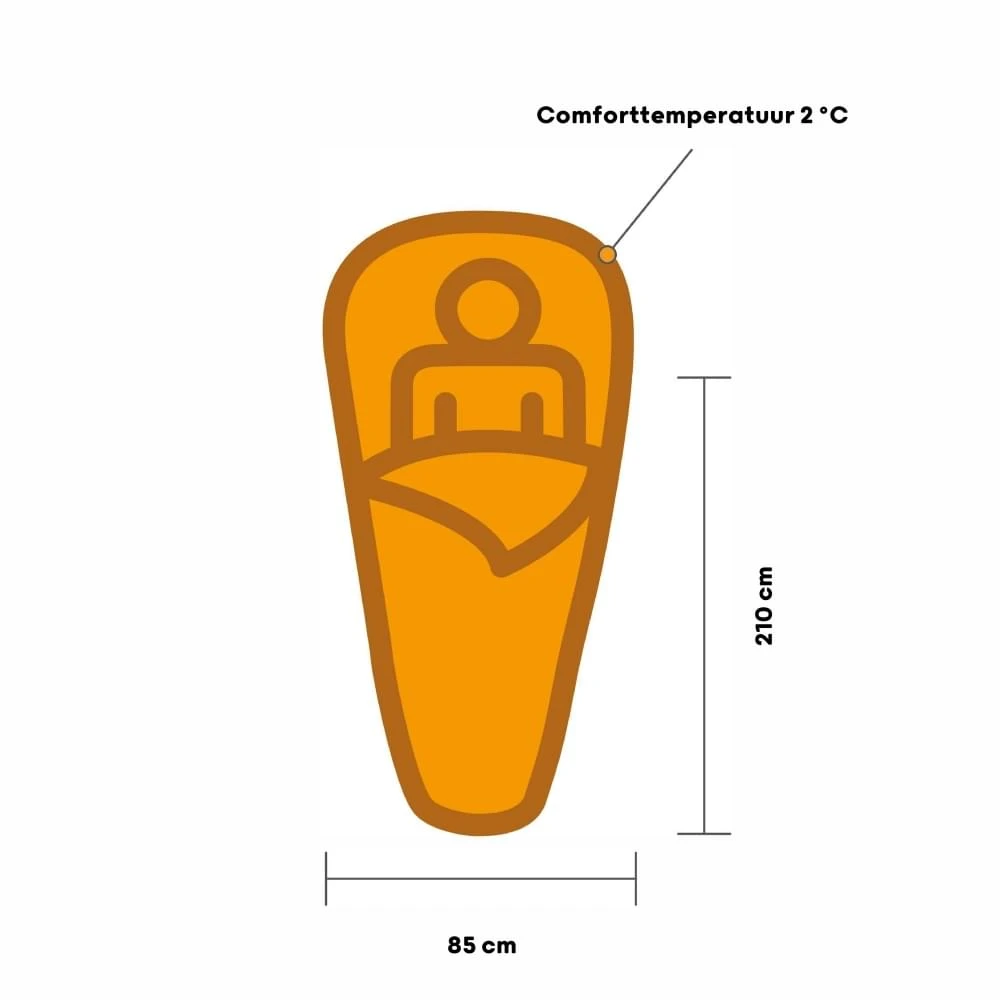 Vango Nitestar Alpha 250 Mummy Slaapzak Synthetisch Blauw - Afbeelding 4